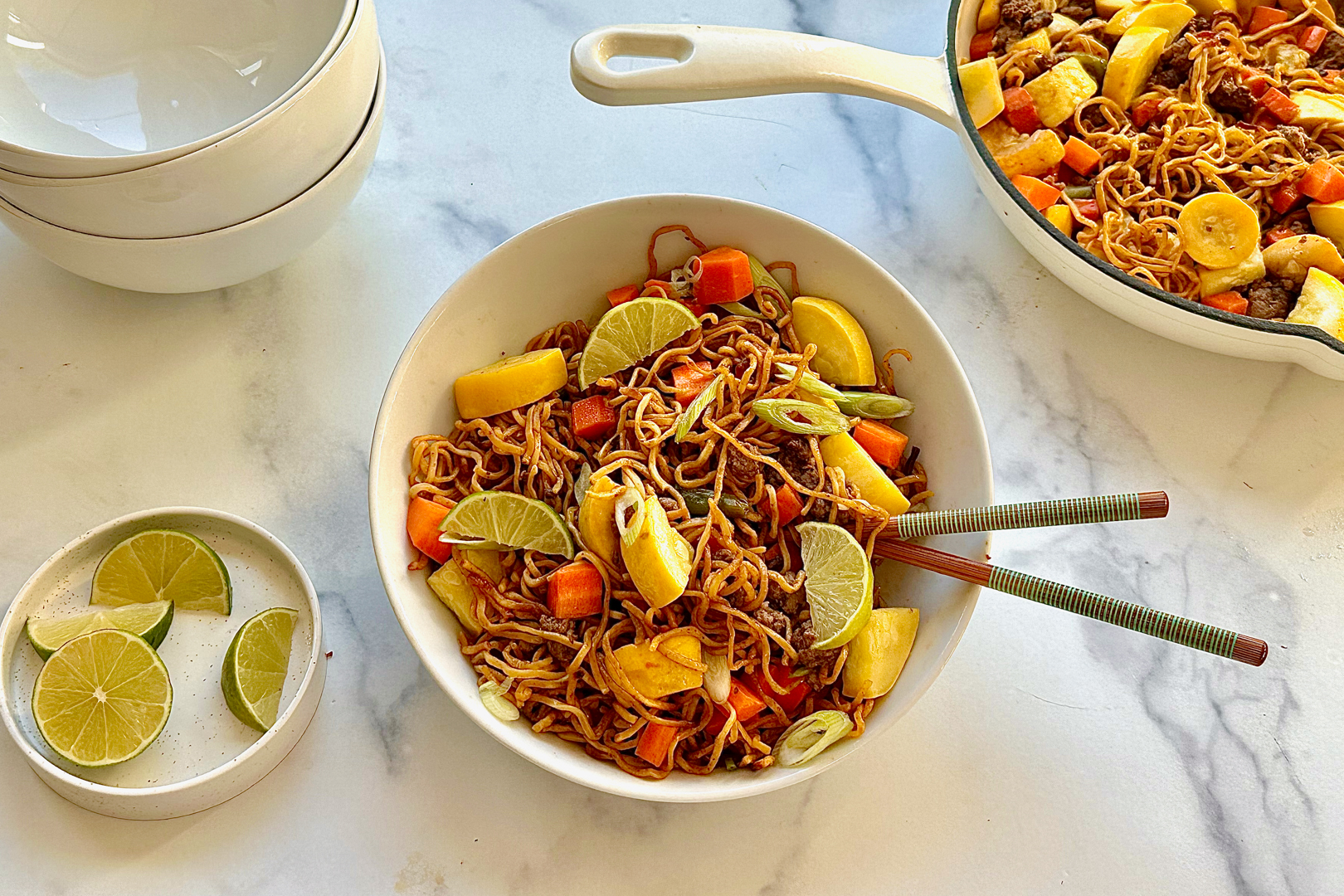 Yakisoba noodle bowl